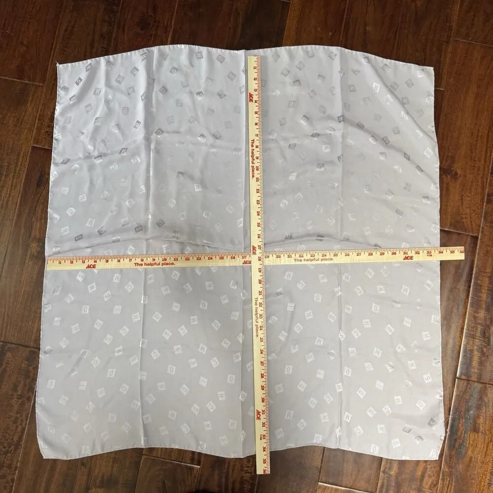 Vintage Moschino Monogram Jacquard Silk Scarf